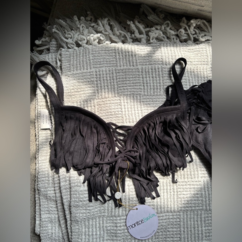 Montce Black Fringe Bikini Set - Picture 3 of 11